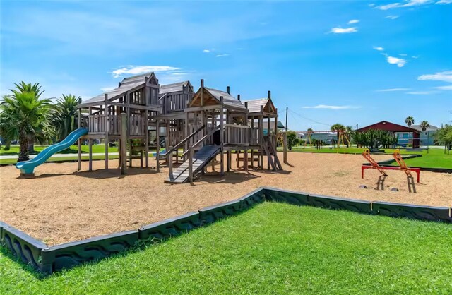 22201 Matagorda Dr, Galveston, TX 77554 - community playground with a yard