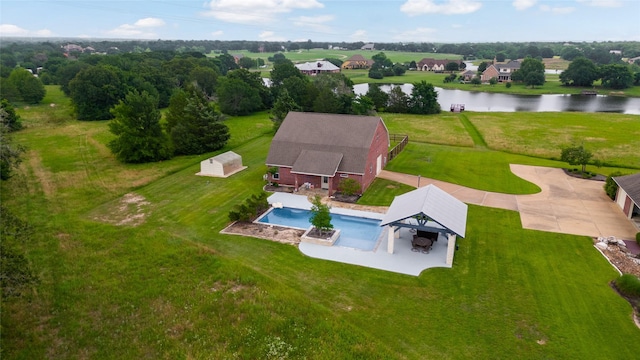 17265 Fm 2154, College Station, TX 77845 - aerial view of property and surrounding area featuring a large body of water