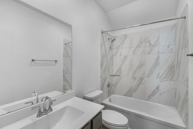 1662 Portia Ln, Conroe, TX 77301 - full bathroom with vanity, toilet, and shower / bath combination