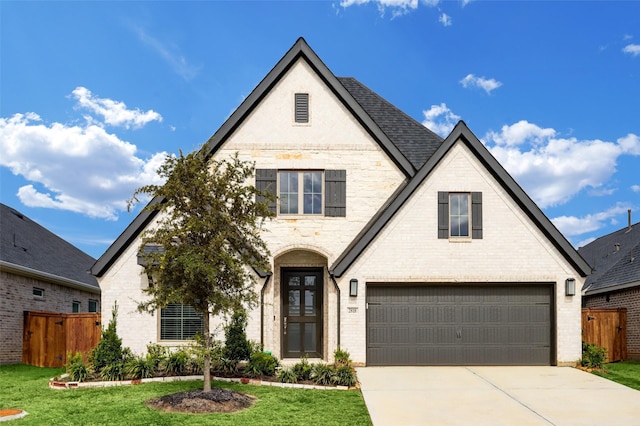 2818 Tanager Trce, Katy, TX 77493 - view of front of property featuring driveway, brick siding, an attached garage, and roof with shingles