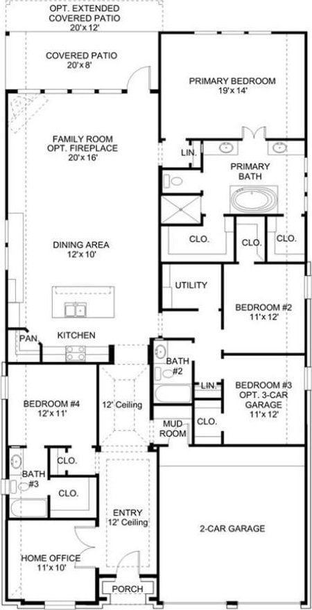 2818 Tanager Trce, Katy, TX 77493 - view of floor plan / room layout