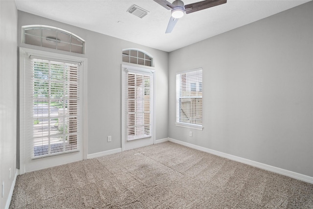 19203 Allview Ln, Houston, TX 77094 - unfurnished room featuring carpet floors, a ceiling fan, and baseboards
