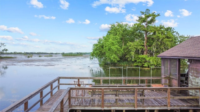 30523 Plantation Dr Unit 37, Damon, TX 77486 - dock with a water view