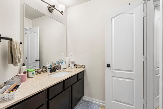 16714 Radiant Lilac Trl, Cypress, TX 77433 - bathroom with vanity and baseboards