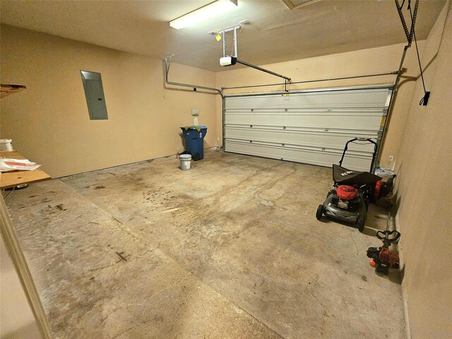 23122 Biddle Dr, Porter, TX 77365 - garage with a garage door opener and electric panel