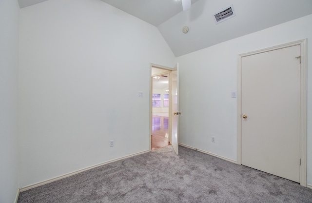 3359 Tenaha Dr, Houston, TX 77014 - unfurnished bedroom featuring lofted ceiling and carpet floors