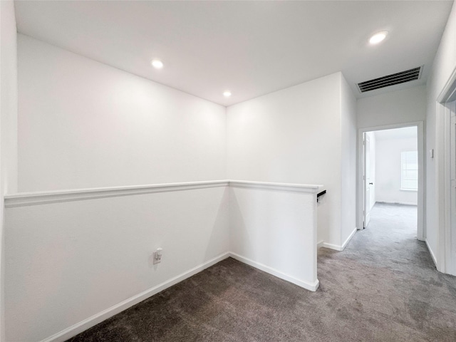5667 Foggy Vine Ct, Fulshear, TX 77441 - hall with carpet flooring, baseboards, and recessed lighting