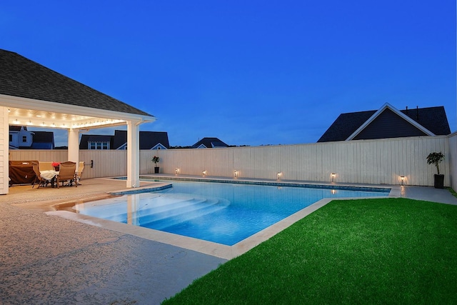 2205 Salt Grass Trl, Conroe, TX 77384 - view of swimming pool with a patio