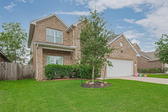 24623 Forest Hiker Ct, Katy, TX 77493 - traditional home with brick siding, driveway, and a garage