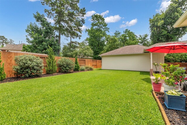 6406 Pine Reserve Dr, Spring, TX 77389 - view of fenced yard