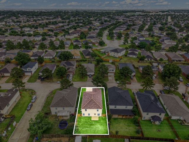 19130 Yaupon Ranch Dr, Cypress, TX 77433 - aerial view of residential area featuring property parcel outlined