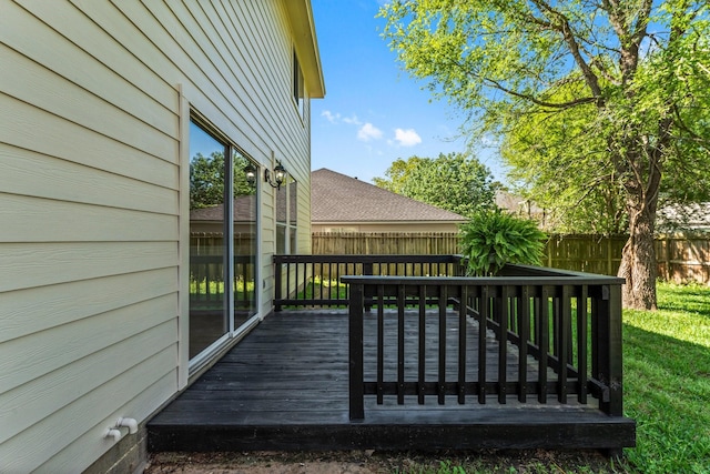 235 Doncaster St, Conroe, TX 77303 - deck featuring a fenced backyard