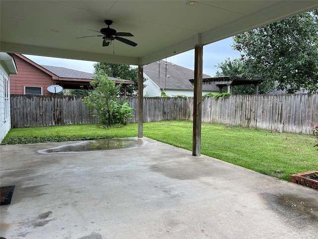 20314 Paso Fino Dr, Humble, TX 77338 - view of patio / terrace featuring ceiling fan