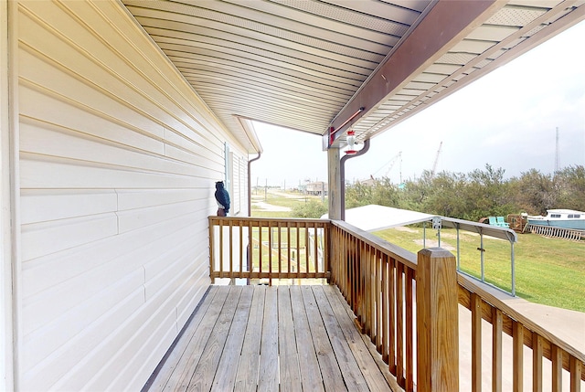 1321 Pickney Ave, Port Bolivar, TX 77650 - deck featuring a lawn