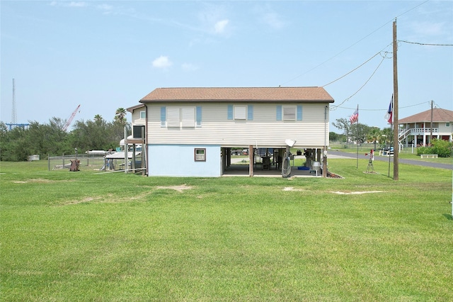 1321 Pickney Ave, Port Bolivar, TX 77650 - back of property with a yard