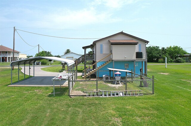 1321 Pickney Ave, Port Bolivar, TX 77650 - view of outbuilding with cooling unit