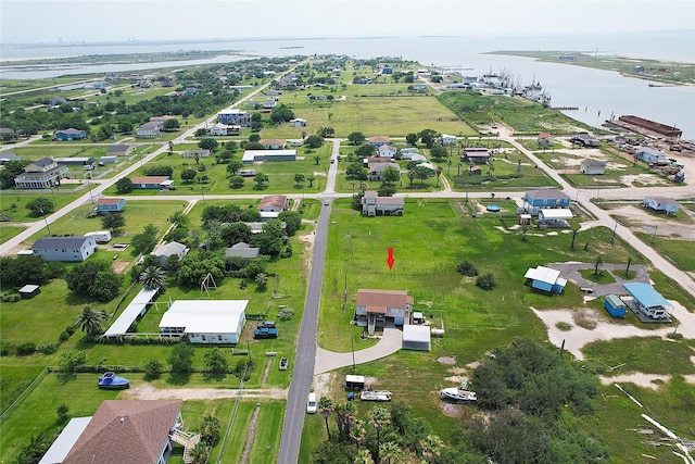 1321 Pickney Ave, Port Bolivar, TX 77650 - aerial view of property's location featuring a nearby body of water