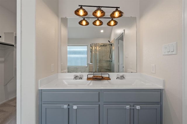 323 Jewett Meadow Dr, Magnolia, TX 77354 - full bathroom with a shower stall and double vanity