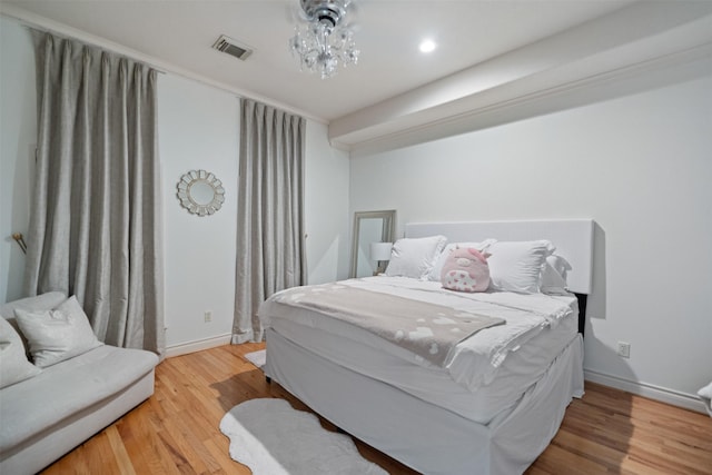 11 Hope Valley Pl, The Woodlands, TX 77382 - bedroom with wood finished floors, baseboards, and recessed lighting