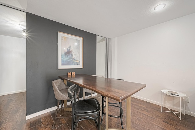 3131 Cummins St Unit 11, Houston, TX 77027 - office space featuring dark wood-style floors, baseboards, and recessed lighting