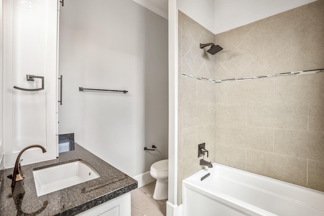 5420 Mcculloch Cir, Houston, TX 77056 - full bathroom featuring toilet, vanity, and shower / bath combination