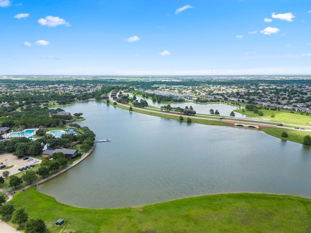 18430 S Settlers Shore Dr, Cypress, TX 77433 - aerial view of property and surrounding area with a large body of water