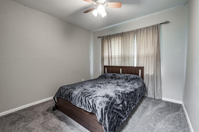 204 Carnation St, Lake Jackson, TX 77566 - bedroom with carpet floors, baseboards, and a ceiling fan