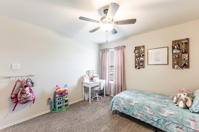 128 Barton Creek Dr, Huntsville, TX 77340 - bedroom featuring carpet flooring and a ceiling fan