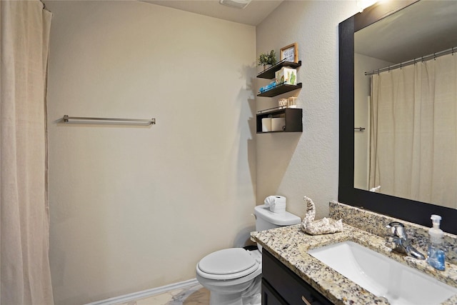 15482 Sicomoro Viejo St, Channelview, TX 77530 - full bath with vanity, marble finish floors, and toilet
