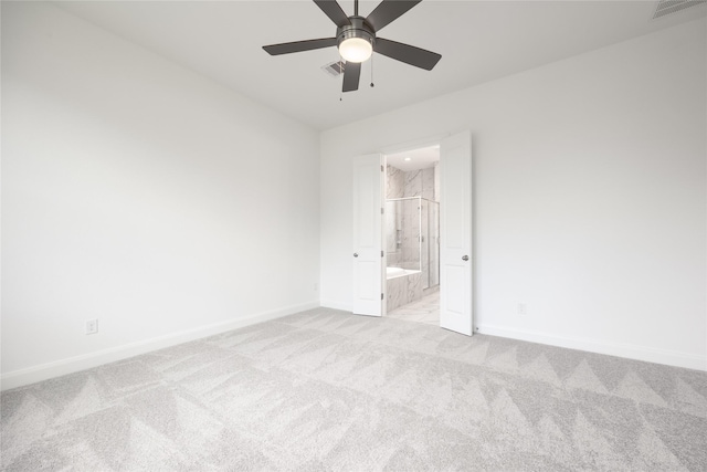 825 Coronado Terrace Ln, Katy, TX 77493 - spare room with light carpet and ceiling fan