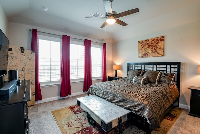 2234 Clements Shore Ln, La Porte, TX 77571 - carpeted bedroom with baseboards and ceiling fan