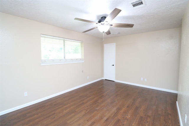 3911 Hermitage Hollow Ln, Houston, TX 77339 - empty room with wood finished floors, a ceiling fan, and baseboards