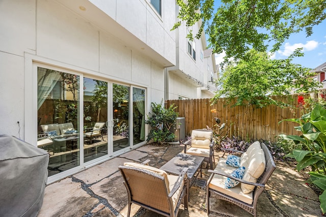 1433 Alexander St, Houston, TX 77008 - view of patio / terrace with outdoor lounge area