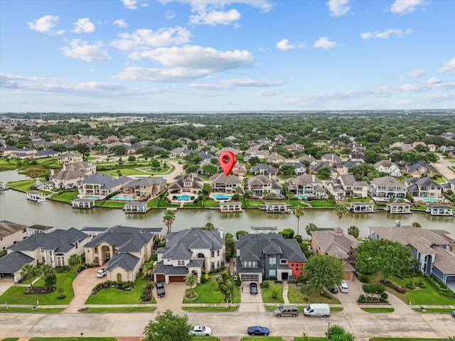 2905 Sea Channel Dr, Seabrook, TX 77586 - aerial perspective of suburban area featuring a nearby body of water