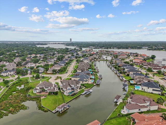 2905 Sea Channel Dr, Seabrook, TX 77586 - aerial view of residential area featuring a large body of water