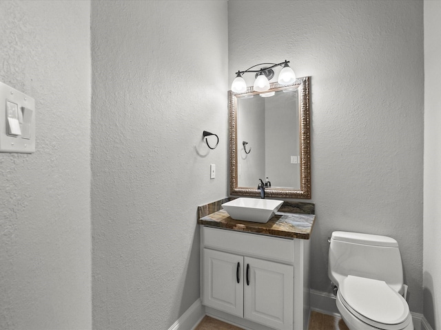 2905 Sea Channel Dr, Seabrook, TX 77586 - bathroom featuring vanity, toilet, and baseboards