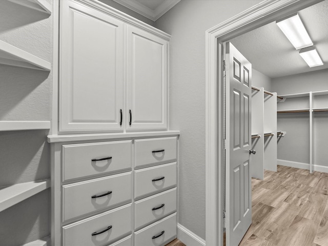 2905 Sea Channel Dr, Seabrook, TX 77586 - walk in closet with light wood-style flooring