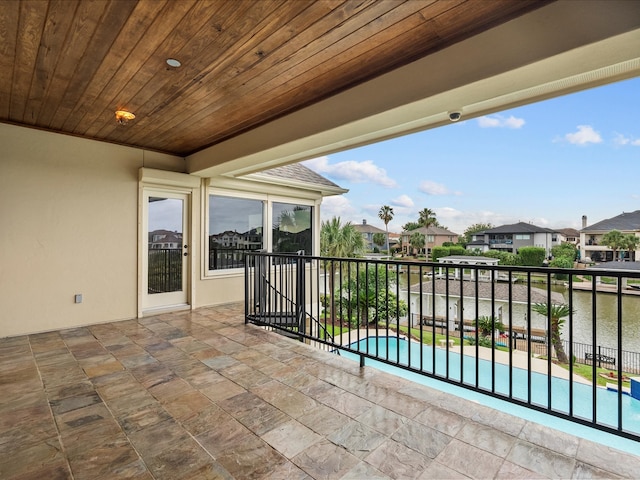 2905 Sea Channel Dr, Seabrook, TX 77586 - balcony with view of pool and a residential view