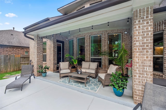 399 Black Walnut Dr, Conroe, TX 77304 - view of patio featuring an outdoor hangout area