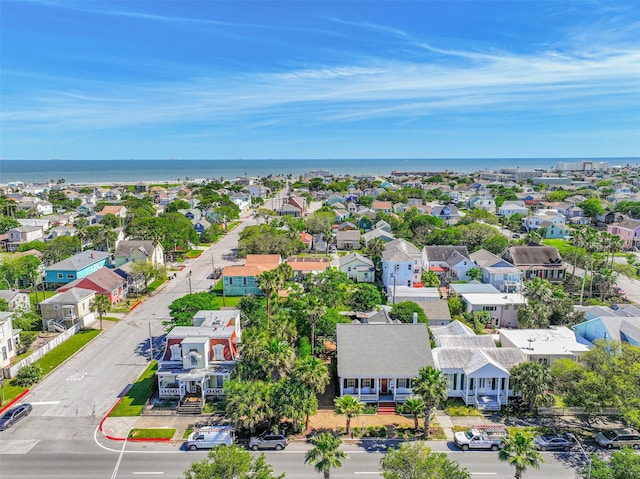 1309 Broadway St, Galveston, TX 77550 - aerial perspective of suburban area featuring a nearby body of water