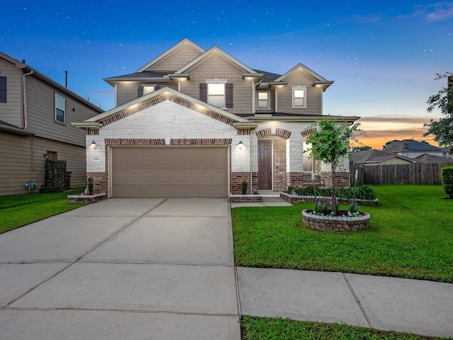 14306 Cedar Pine Ct, Houston, TX 77068 - view of front of property featuring brick siding, an attached garage, and driveway