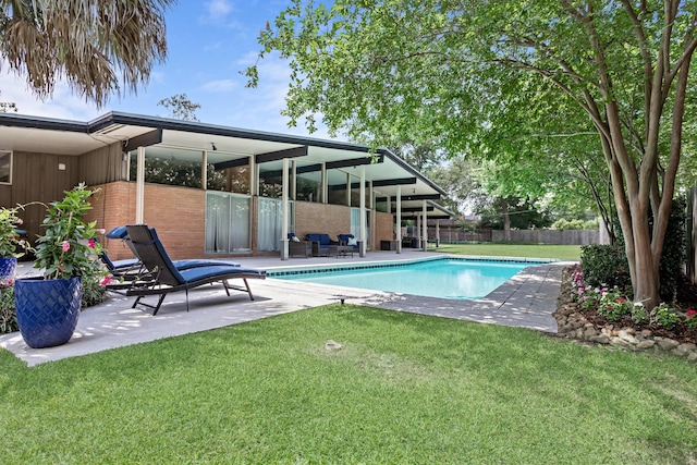 1240 Oakcrest Cir, Beaumont, TX 77706 - view of pool featuring a patio