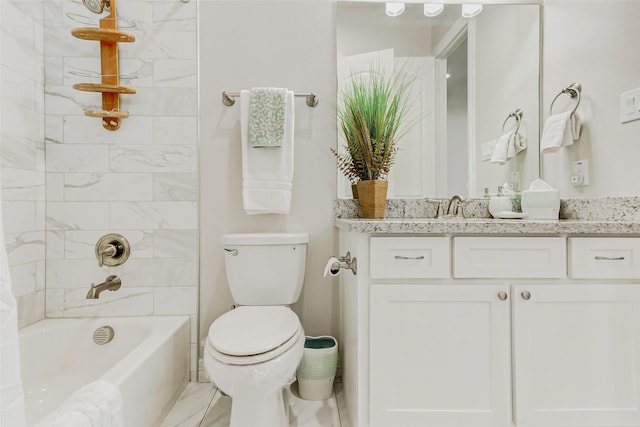 321 Twin Timbers Ln, Kemah, TX 77565 - full bath featuring vanity, toilet, and tub / shower combination