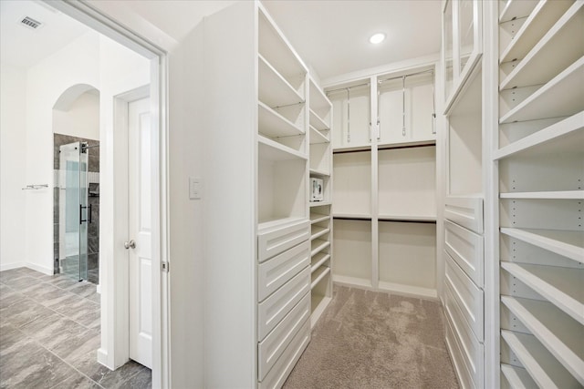 23910 Birchwood Lake Ln, Katy, TX 77493 - spacious closet featuring arched walkways