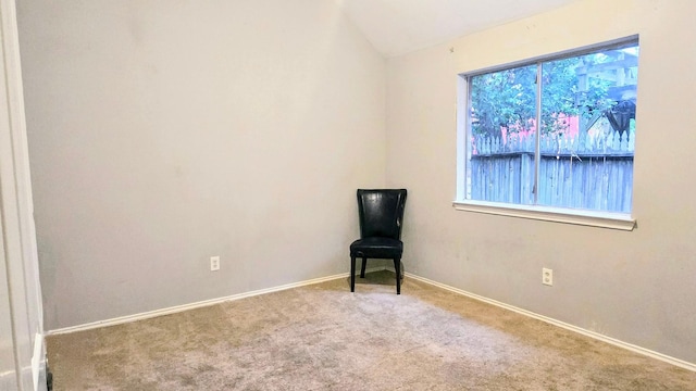 2014 Lexington Woods Dr, Spring, TX 77373 - unfurnished room with carpet flooring, lofted ceiling, and baseboards