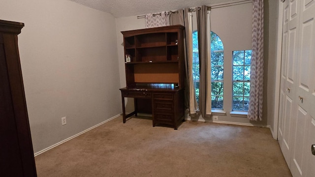 2014 Lexington Woods Dr, Spring, TX 77373 - unfurnished office featuring carpet, a textured ceiling, and baseboards