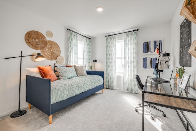 3025 Wild Dunes Dr, Katy, TX 77493 - carpeted bedroom with an office area and baseboards