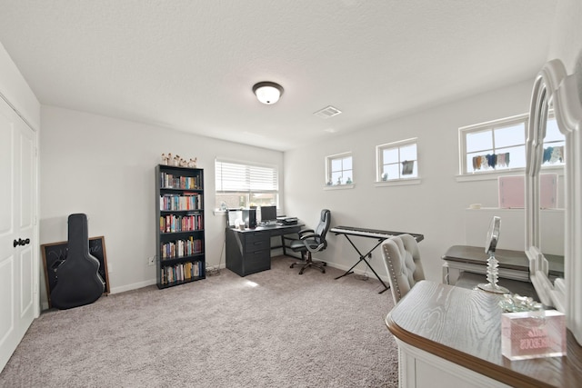 358 Cavil Barrier Ln, La Porte, TX 77571 - home office featuring carpet and baseboards