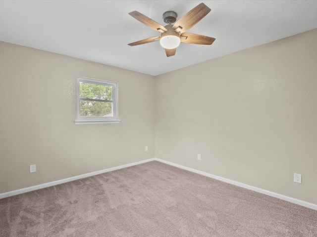 3422 N Elm Rd, Santa Fe, TX 77517 - carpeted empty room featuring a ceiling fan and baseboards