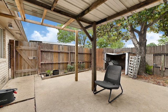 7162 Crownwest St Unit 7162, Houston, TX 77072 - fenced backyard with a patio and a gate